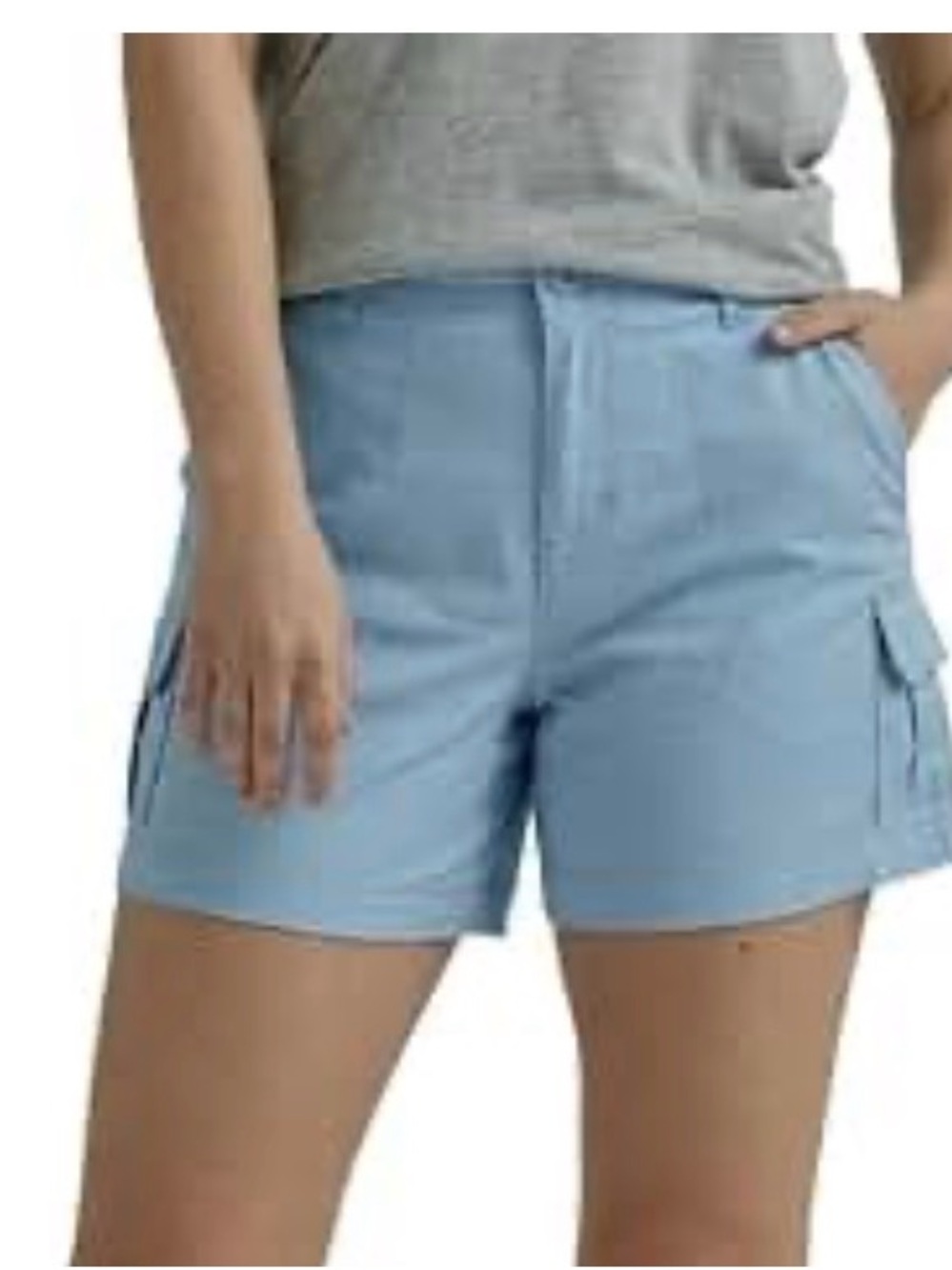 Light Blue Women's Cargo Shorts